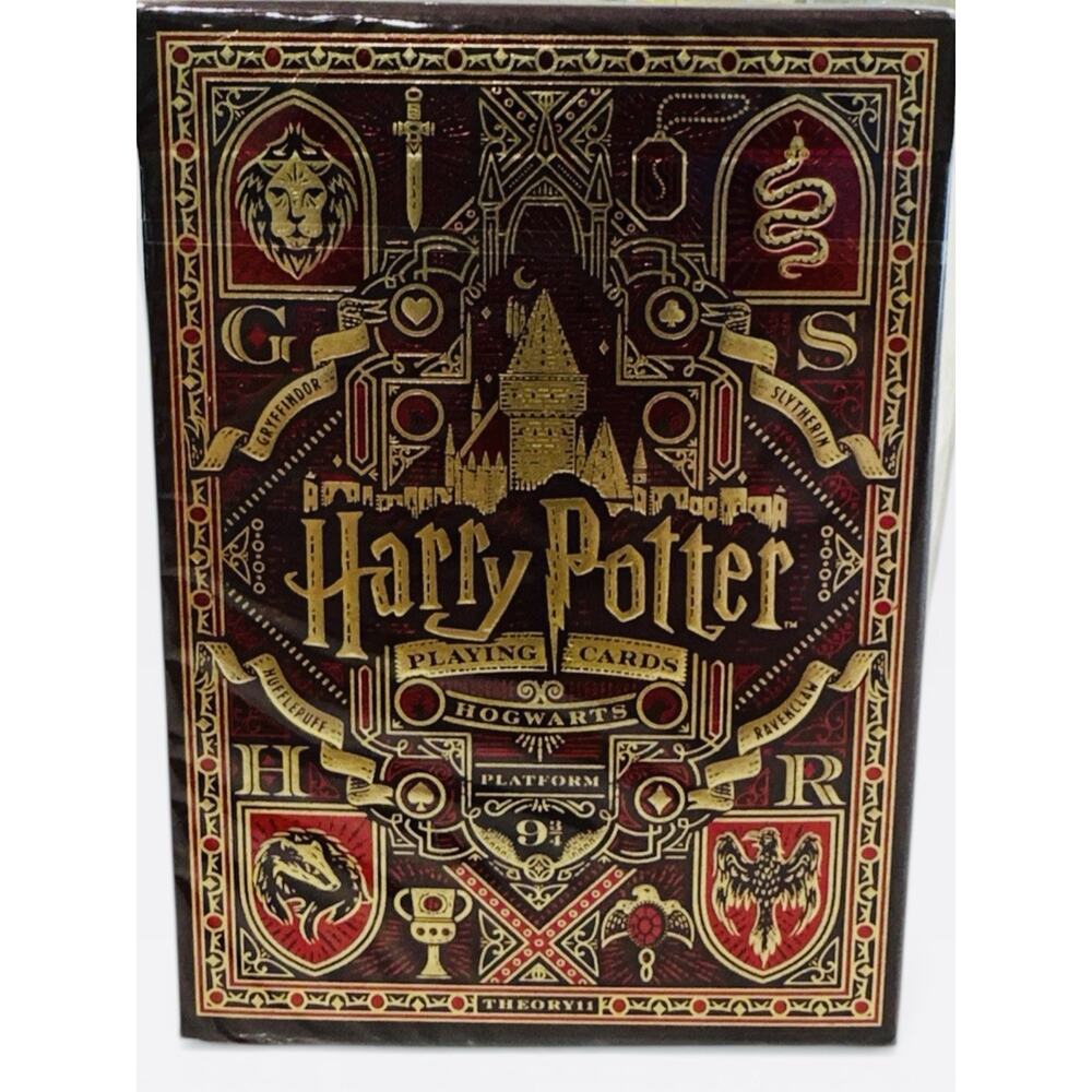 Harry Potter Premium Playing Cards Collector's Red Gold Theory 11 Deck Sealed